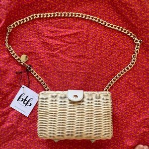 Beyond the beach straw crossbody purse handbag
